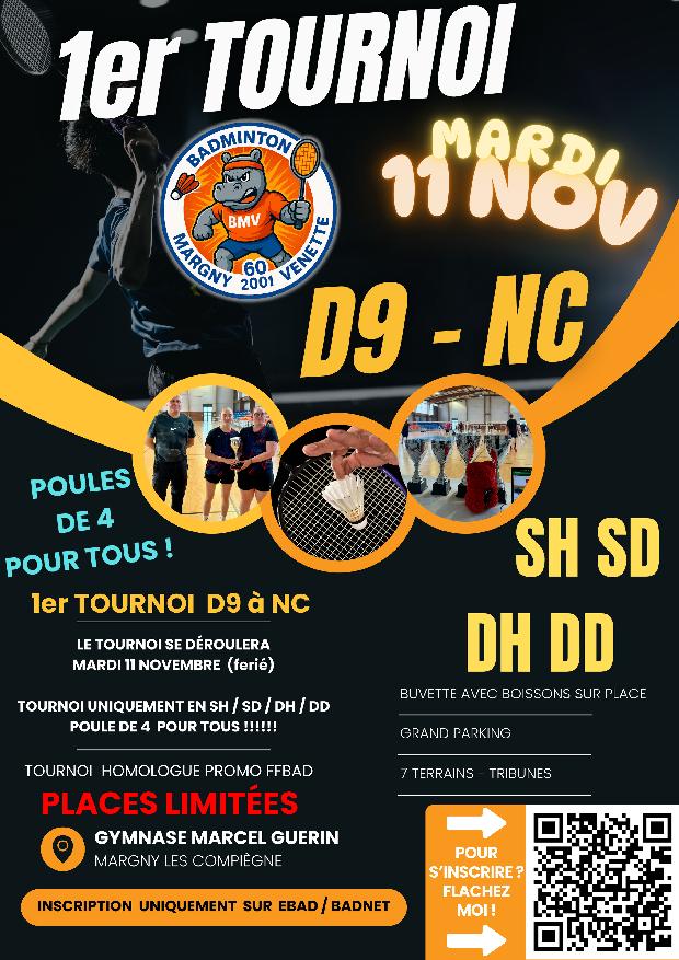 BMV60 - 1er tournoi D9 à NC